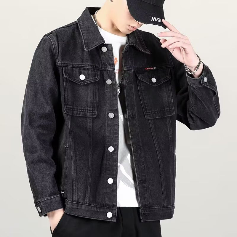 Mens Stylish Vintage Distressed Denim Jacket