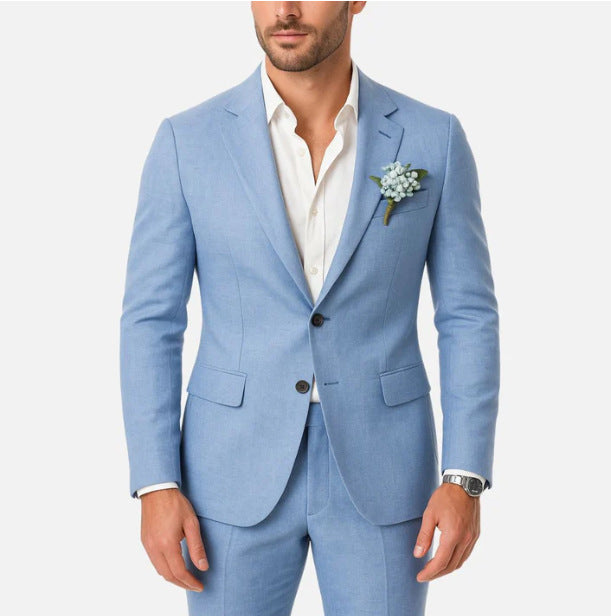 New SpringSummer Commuter Casual Plus-Size British Suit For Men